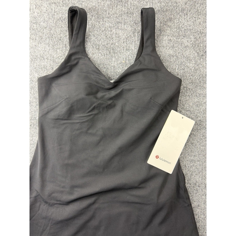 NWT Lululemon Align Dress Black Size 4 Built-In Shorts Pockets Nulu Fabric - Picture 9 of 9